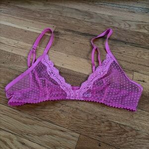 Free People midweek pink lace bralette